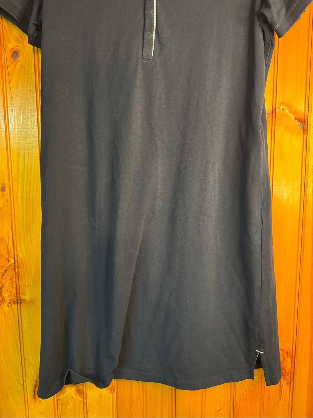 Saint James 1889 Dupuis Propiano Navy Polo Midi Dress with White Trim - Picture 8 of 12